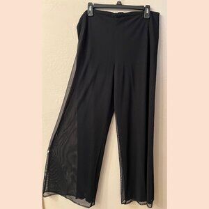 Black wide legged Palazzo style pant